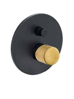 Μπαταρία Εντοιχισμένη 2 εξόδων Brushed Nickel, Etna Deco